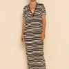 AURA MAXI DRESS - DESERT STRIPE
