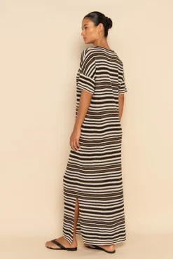 AURA MAXI DRESS - DESERT STRIPE