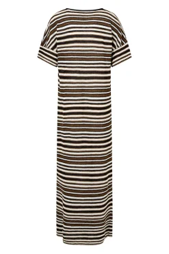 AURA MAXI DRESS - DESERT STRIPE