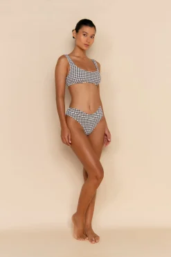 ESCAPE MID RISE BOTTOM - HOUNDSTOOTH