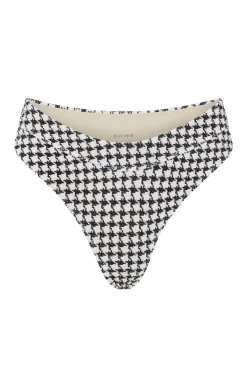 ESCAPE MID RISE BOTTOM - HOUNDSTOOTH