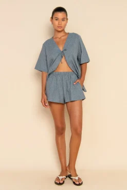 FARAH SHORT - BLUE CHECK