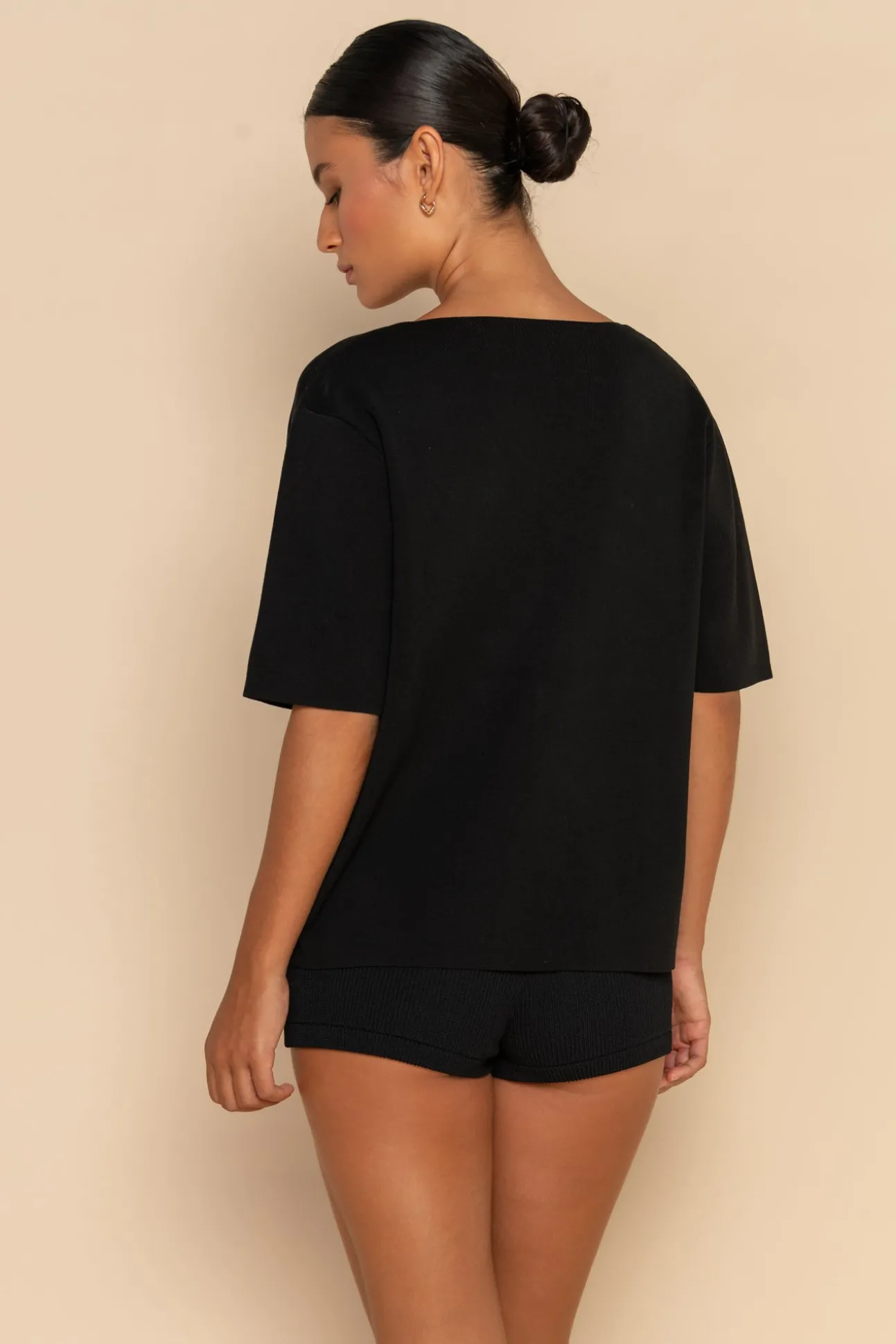 INKA KNIT SHIRT - BLACK