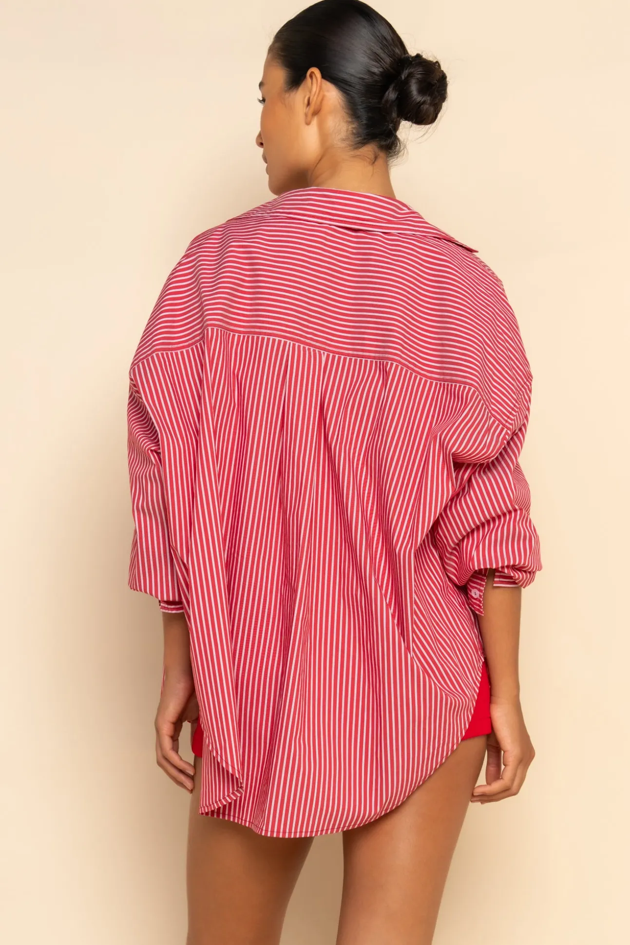 JUDE SHIRT - CHERRY STRIPE