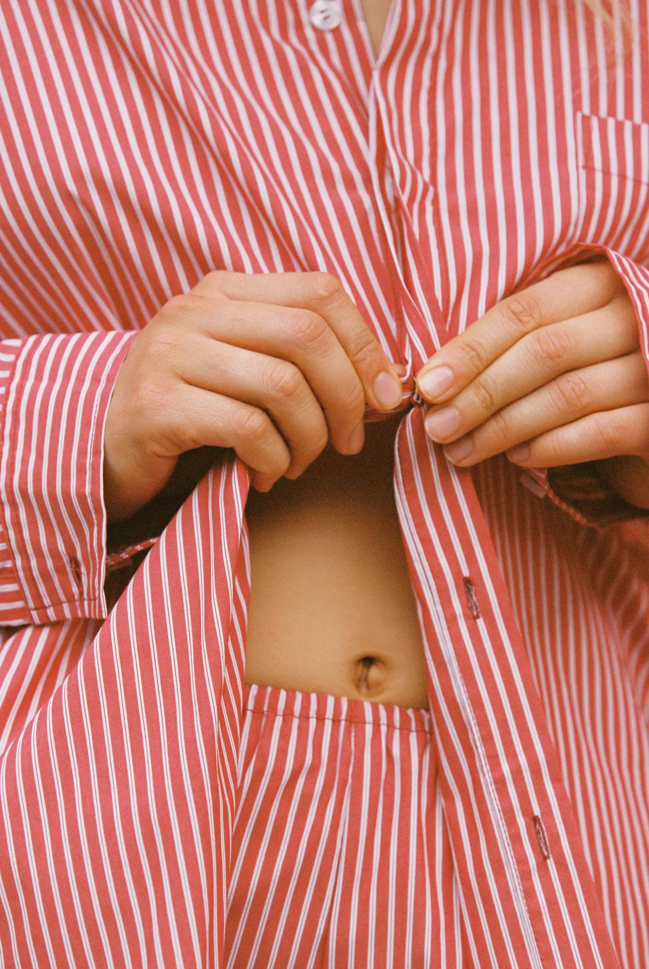 JUDE SHIRT - CHERRY STRIPE