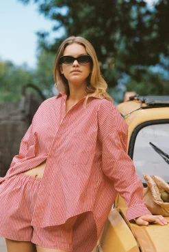 JUDE SHORT - CHERRY STRIPE