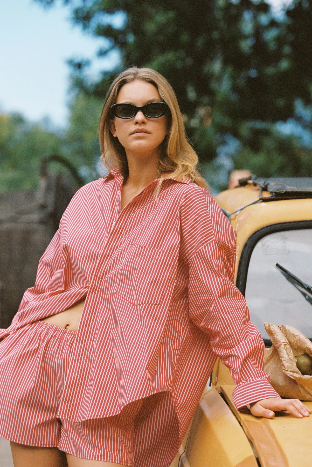 JUDE SHORT - CHERRY STRIPE