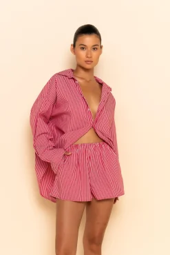 JUDE SHORT - CHERRY STRIPE