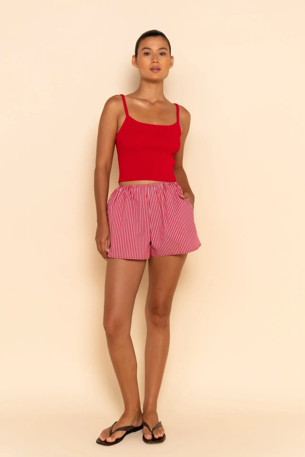 JUDE SHORT - CHERRY STRIPE