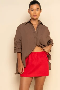 LOTTIE MINI SKIRT- CHERRY