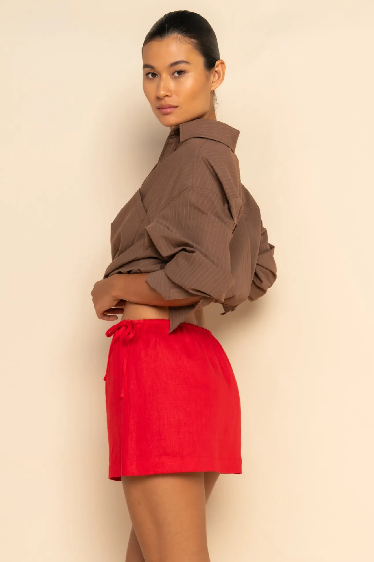 LOTTIE MINI SKIRT- CHERRY