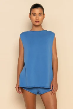 MANON TOP - BLEUE