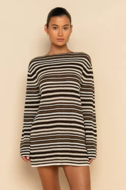 PRE ORDER // AURA MINI DRESS - DESERT STRIPE