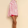 PRE ORDER // REVERIE SHIRT - RED / WHITE STRIPE