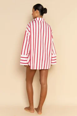 PRE ORDER // REVERIE SHIRT - RED / WHITE STRIPE