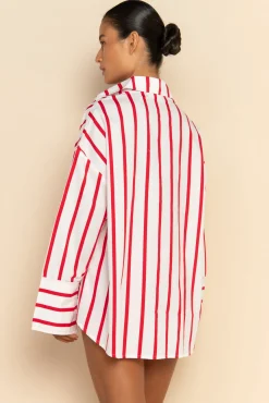 PRE ORDER // REVERIE SHIRT - RED / WHITE STRIPE