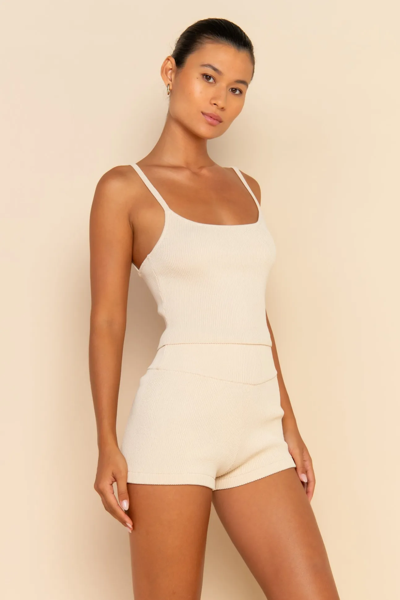 PRE ORDER // SOL KNIT SHORT - MILK