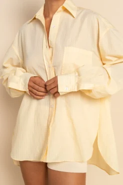 REMI SHIRT - BUTTER PINSTRIPE