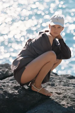 REMI SHIRT - MOCHA PINSTRIPE