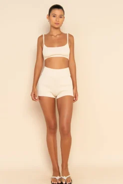 SOL KNIT CROP - MILK