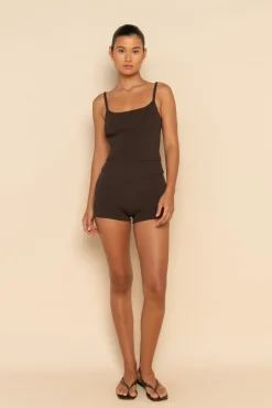 SOL KNIT TANK - CACAO